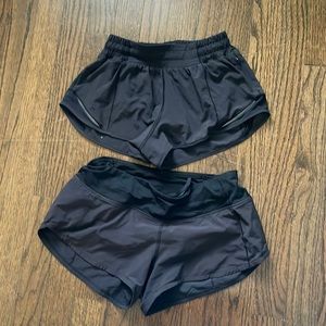 2 pairs lululemon shorts